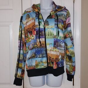Special One International zip up travel the world hoodie Sz L